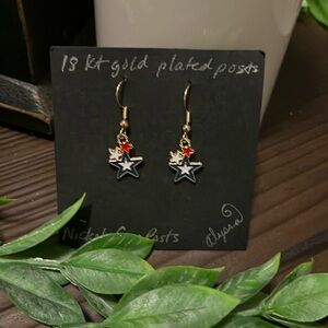 Beautiful Handmade Patriotic earrings